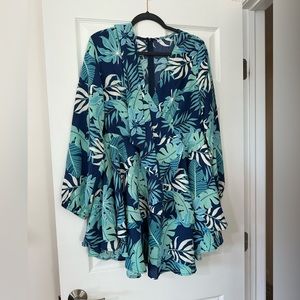 NWOT Long sleeve Ruffle swing dress